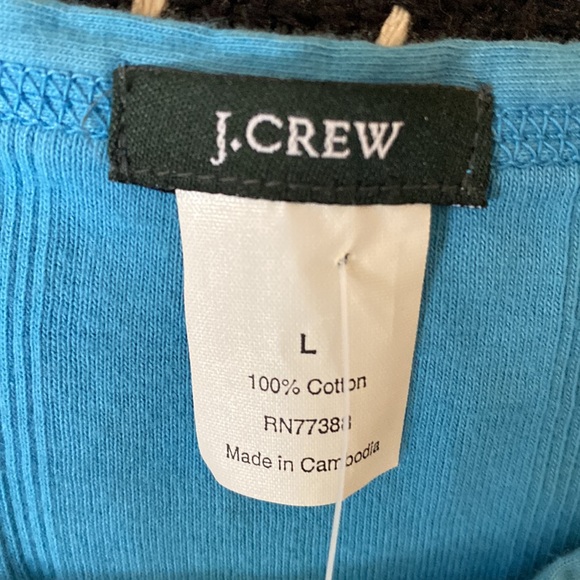 Cornflower/aqua blue ribbed cotton tie-dye tank - Picture 2 of 2